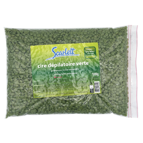 Cire dépilatoire verte pastilles 1000 g